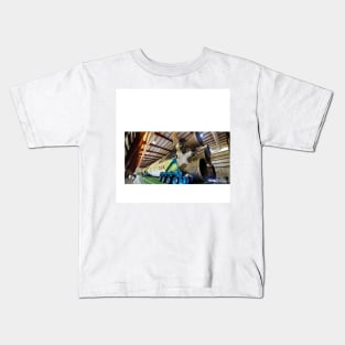 rocket in space launch photograph in texas travel Kids T-Shirt